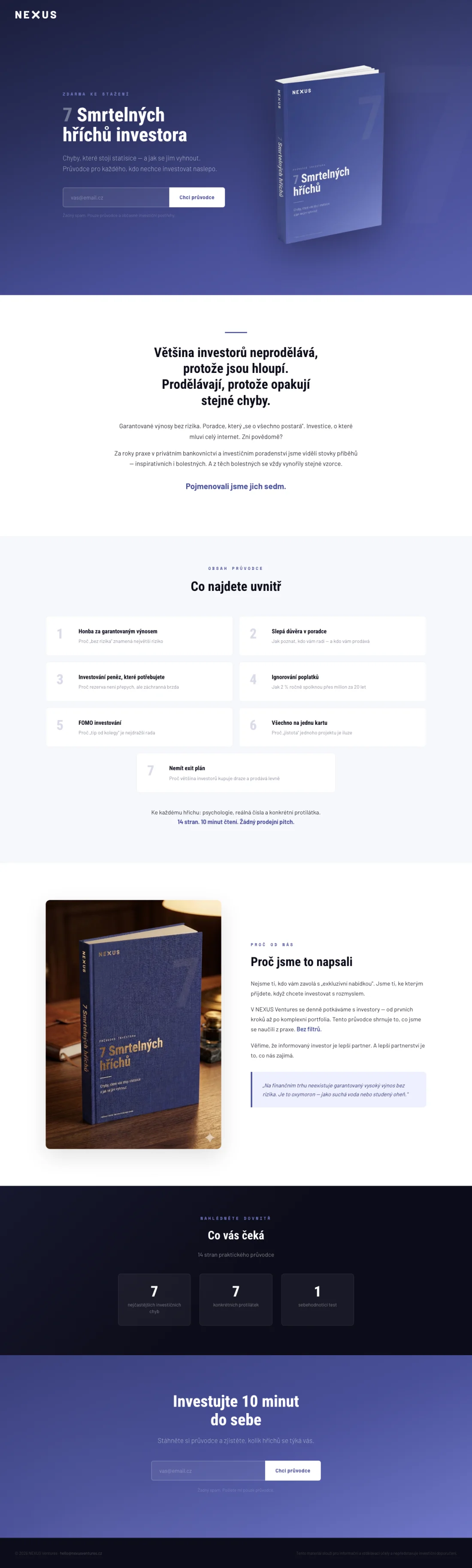 Landing page ebooku
