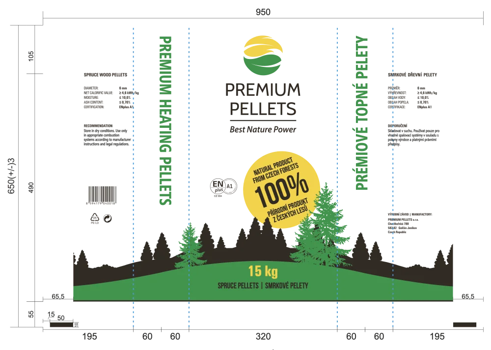 Nový univerzální obal Premium Pellets
